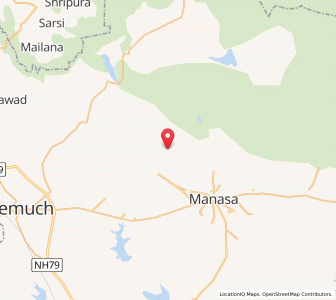 Map of Bangrer, Madhya Pradesh