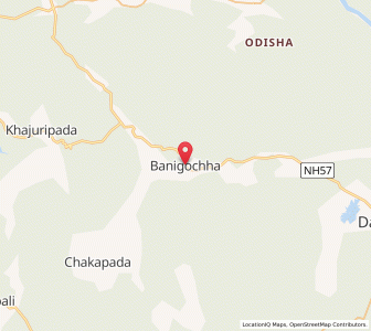 Map of Banigochha, Odisha