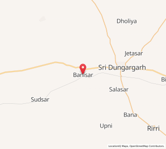 Map of Banisar, Rajasthan