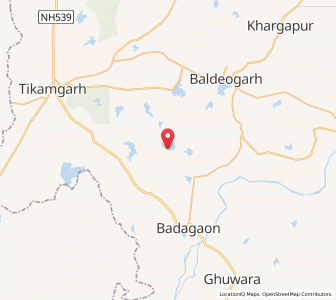 Map of Banjaria, Madhya Pradesh