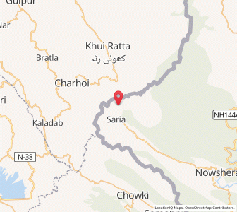 Map of Banjni, Kashmir
