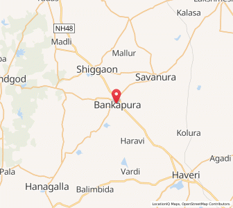 Map of Bankapur, Karnataka