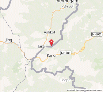Map of Bankhoran, Kashmir
