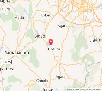 Map of Bannigere, Karnataka