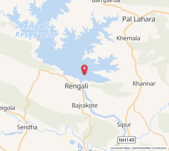 Map of Banor, Odisha