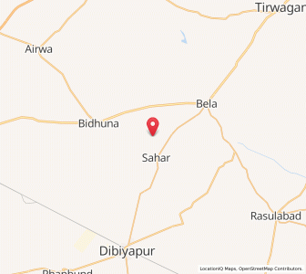 Map of Bansai, Uttar Pradesh