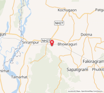 Map of Bansbari, Assam