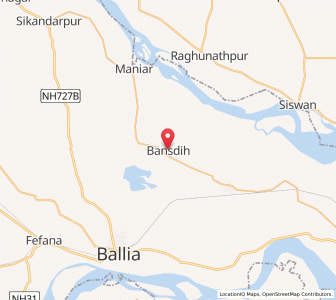 Map of Bansdih, Bihar