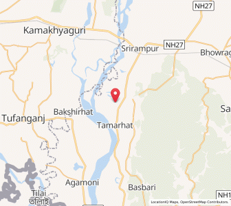 Map of Bansipara, Assam