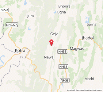 Map of Bansiwara, Rajasthan
