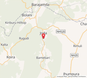 Map of Banspani, Odisha