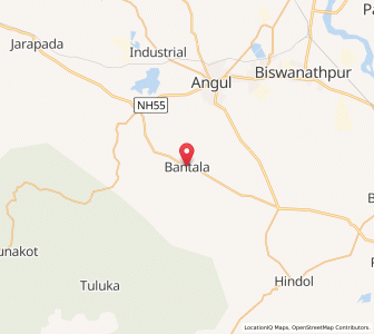 Map of Bantala, Odisha