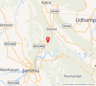 Map of Bantalao, Kashmir