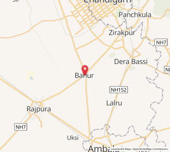 Map of Banur, Punjab