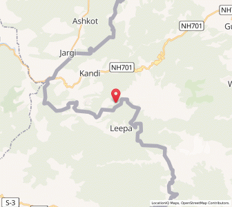 Map of Banwali Baihk, Kashmir