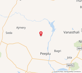 Map of Banwara, Rajasthan
