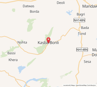 Map of Baonli, Rajasthan