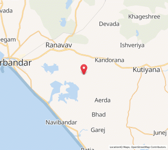 Map of Bapada, Gujarat