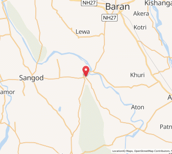 Map of Bapaur, Rajasthan
