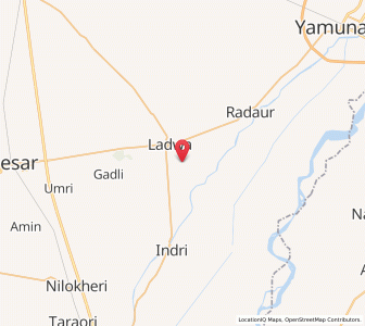 Map of Bapdi, Haryana