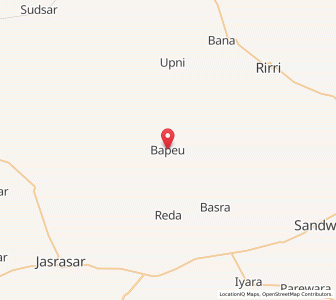 Map of Bapeo, Rajasthan