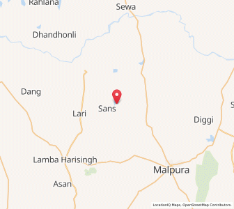 Map of Bapunda, Rajasthan