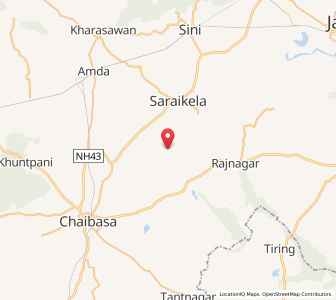 Map of Bara Bana, Jharkhand