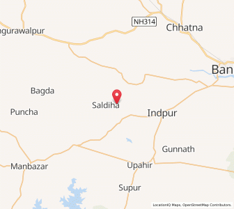 Map of Bara Jorda, West Bengal
