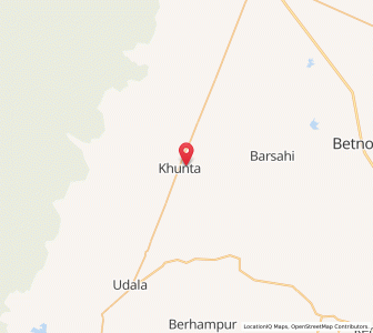 Map of Bara Khunta, Odisha