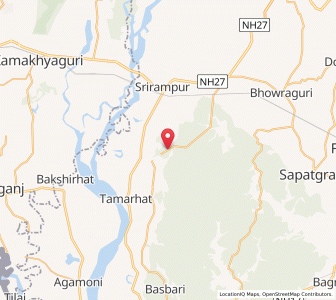 Map of Barabadha, Assam