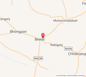 Map of Barahar, Uttar Pradesh