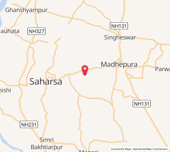 Map of Barahi, Bihar