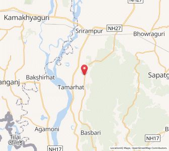 Map of Barajangaon, Assam