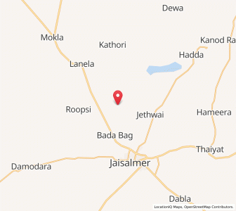 Map of Baramsar, Rajasthan