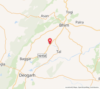 Map of Barar, Rajasthan