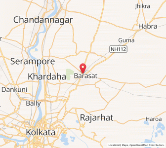 Map of Barasat, West Bengal