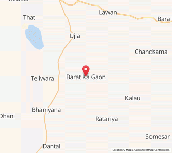 Map of Barat Ka Gaon, Rajasthan