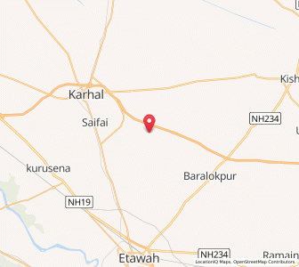 Map of Barauli Kalan, Uttar Pradesh