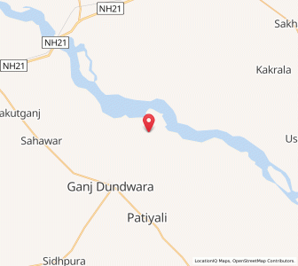 Map of Barauna, Uttar Pradesh