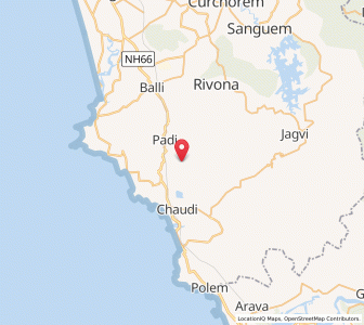 Map of Barcem, Goa