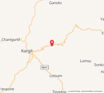Map of Barche, Kashmir