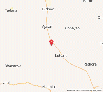 Map of Bardhana, Rajasthan