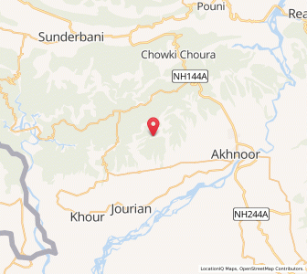Map of Bardi Pail, Kashmir