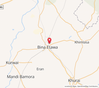Map of Bardora, Madhya Pradesh