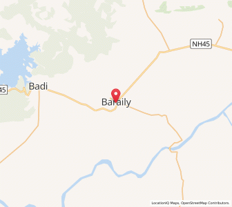 Map of Bareli, Madhya Pradesh