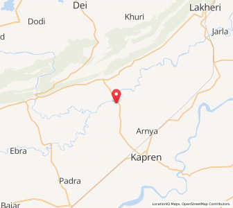 Map of Barena, Rajasthan