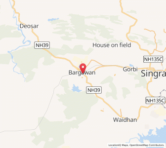 Map of Bargawa, Madhya Pradesh