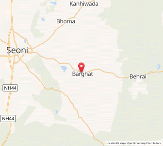 Map of Barghat, Madhya Pradesh
