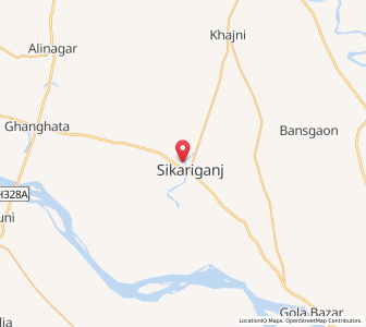 Map of Bargon Sharqi, Uttar Pradesh