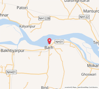 Map of Barh, Bihar